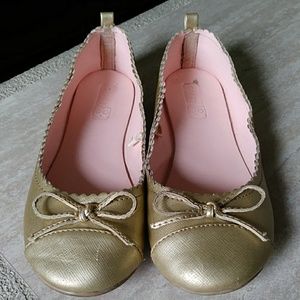 Crazy8 Girls Gold Flats 3
